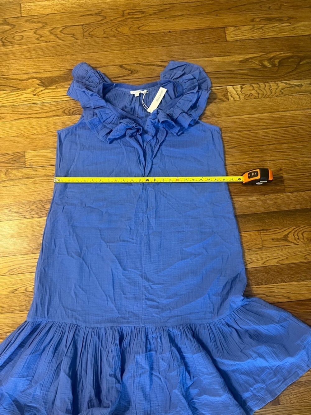 Chico's Blue V-Neck Sleeveless Maxi Dress for Cocktail Events